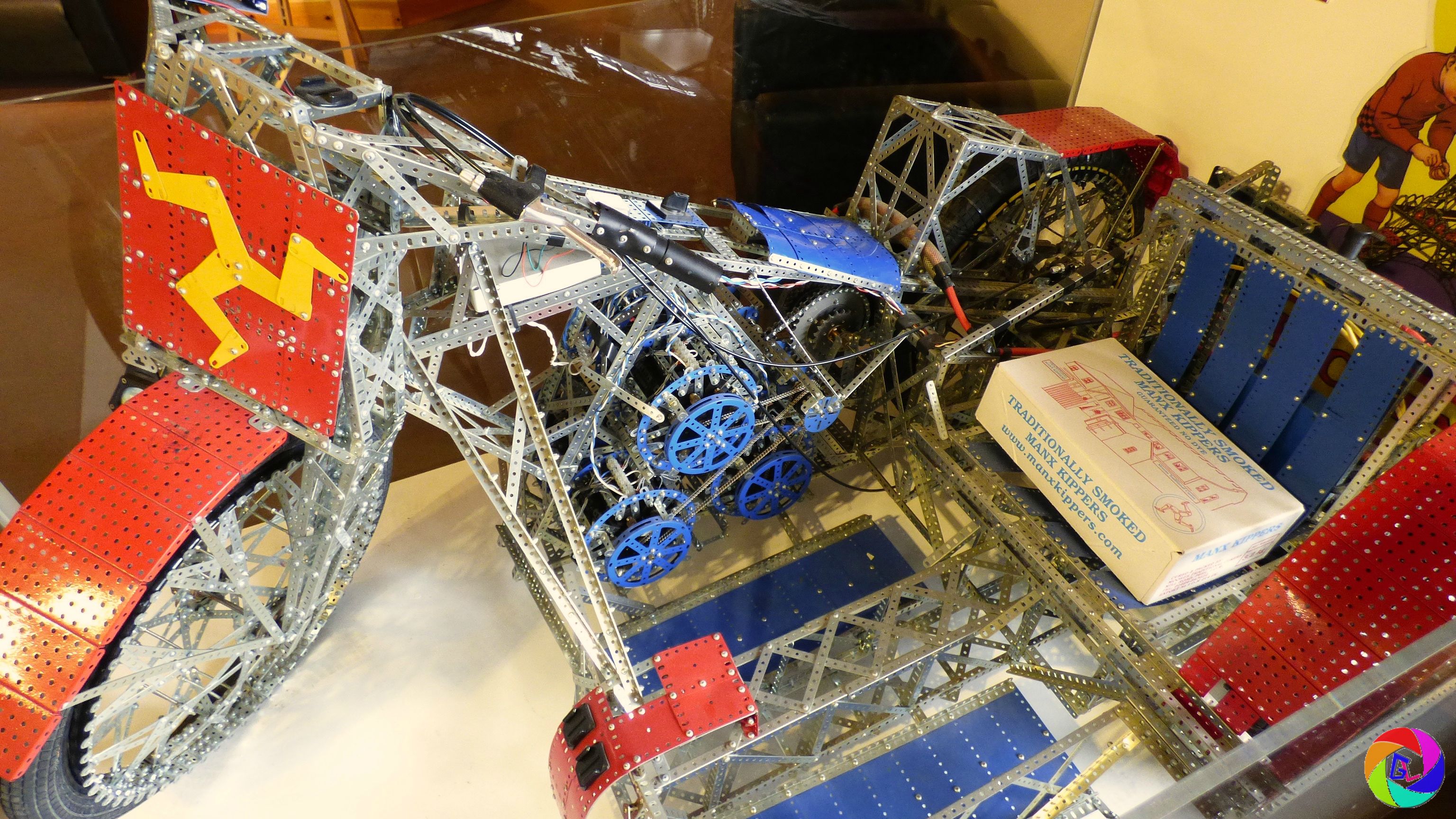 Meccano bike which took James May round the TT Course